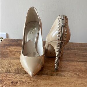 Michael Kors Cream Studded Heels